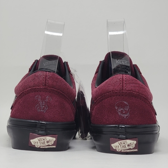 VANS Old Skool PopCush Burgundy Skateboarding Sneakers Men's Size 4.5 New - Picture 6 of 13